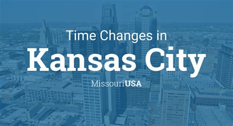 Time Zone & Clock Changes in Kansas City, Missouri, USA.